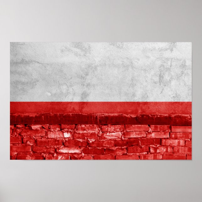 Poland flag wall poster (Front)