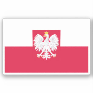 Poland flag (with coat of arms)
