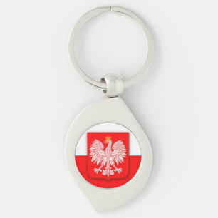 Poland Flag World Cup 2022 Football Soccer Polska Keychain