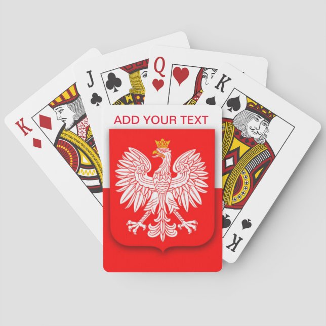 Poland Flag World Cup 2026 Football Soccer Polska Playing Cards (Back)