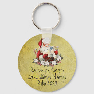 Poland Gift Wesołych Świąt Merry Christmas Polish Keychain