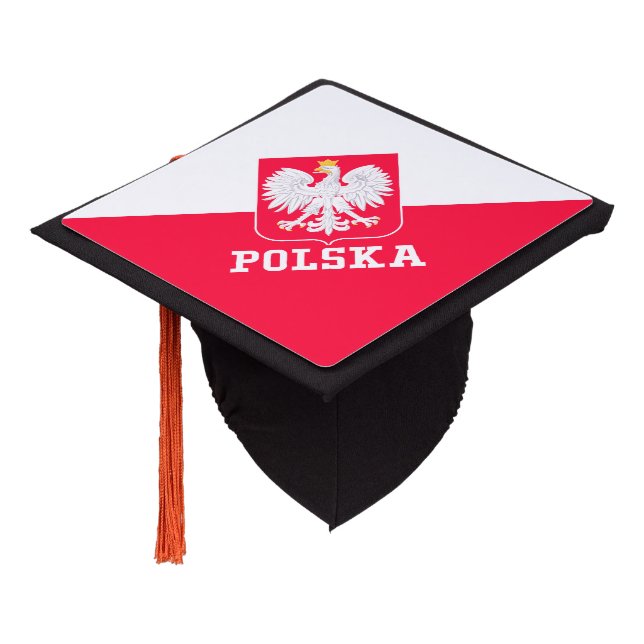 Poland Graduation Cap Topper (Angled)