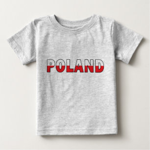 Poland in Polish Flag Colours Infant Baby T-Shirt