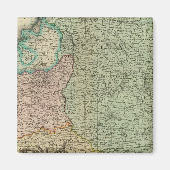 Poland, Lithuania 2 Magnet (Front)