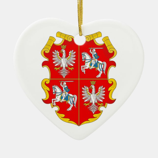 Poland-Lithuania Commonwealth (Rise of Roses) Ceramic Ornament (Front)