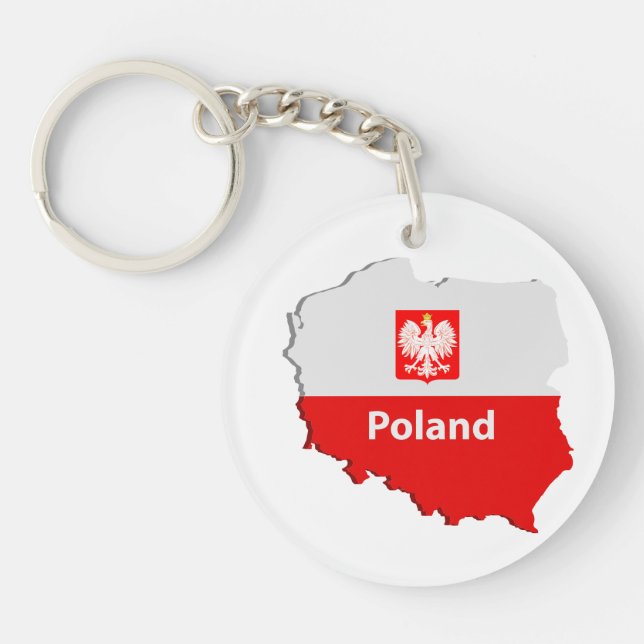 Poland map keychain (Front)