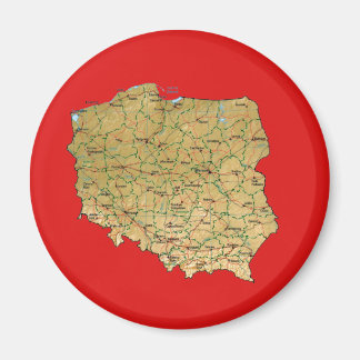 Poland Map Magnet