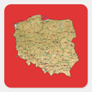 Poland Map Sticker