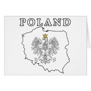Poland Map With Eagle