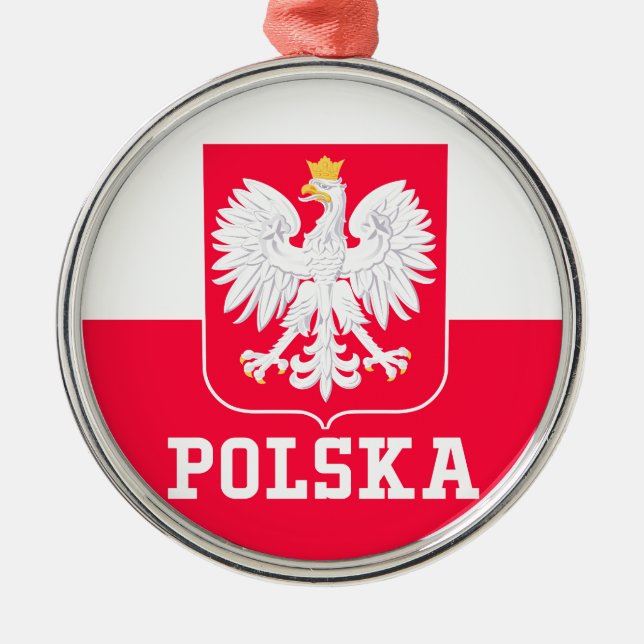 Poland Metal Ornament (Front)