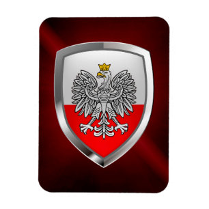 Poland Metallic Emblem Magnet