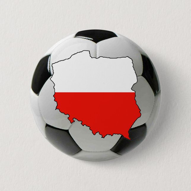 Poland national team 2 inch round button (Front)