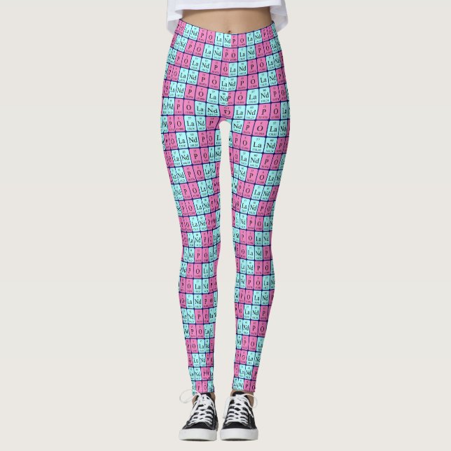 Poland periodic table patriotic leggings 1 (Front)