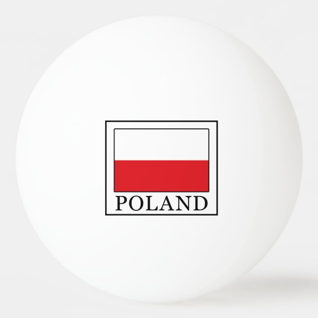 Poland Ping Pong Ball (Front)