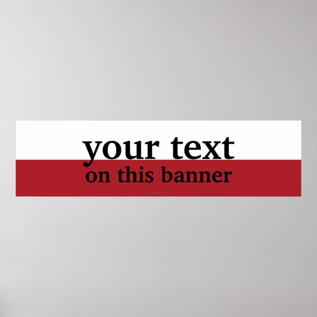 Poland Plain Flag Poster (Front)