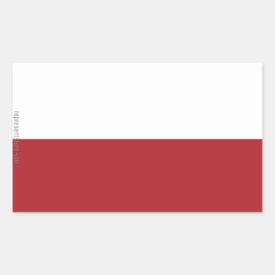 Poland Plain Flag Sticker