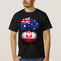 Poland Polish Australian Australia Tree Roots Flag