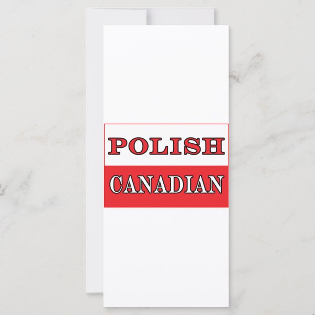 Poland Polish Canadian Flag (Front)