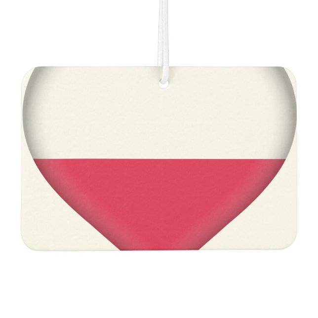 Poland (Polish) Flag Air Freshener (Front)