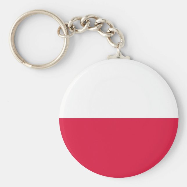 Poland (Polish) Flag Keychain (Front)