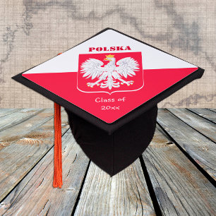 Poland & Polish Flag - Students /University Polska Graduation Cap Topper