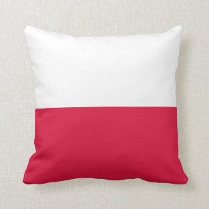 Poland (Polish) Flag Throw Pillow