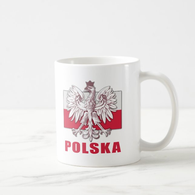 Poland Polska Coat of Arms Coffee Mug (Right)