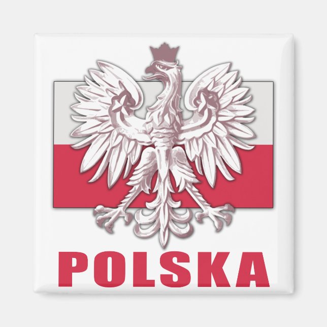 Poland Polska Coat of Arms Magnet (Front)