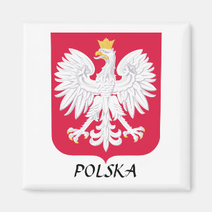 Poland "Polska" Coat of Arms Magnet