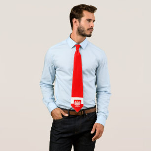 Poland Polska Polish Flag Patriotic Tie