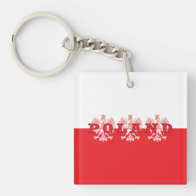 Poland Red Eagles Keychain (Front)