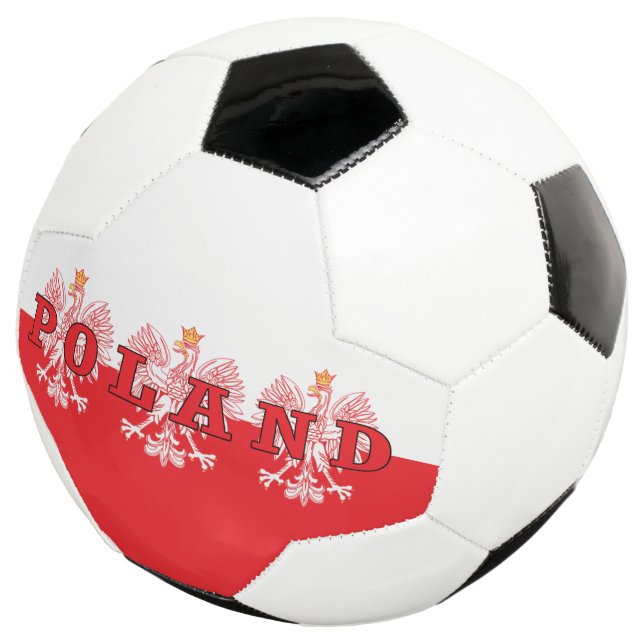 Poland Red Eagles Soccer Ball (Three Quarter)