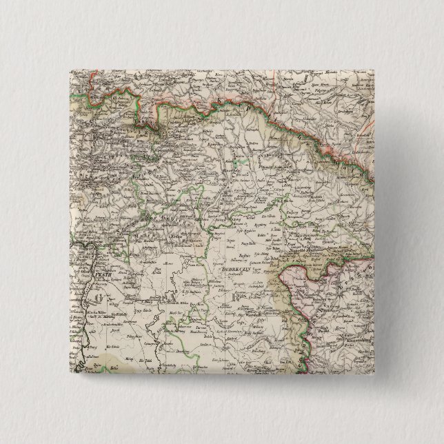 Poland, Slovakia 2 Inch Square Button (Front)