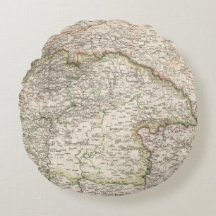 Poland, Slovakia Round Pillow