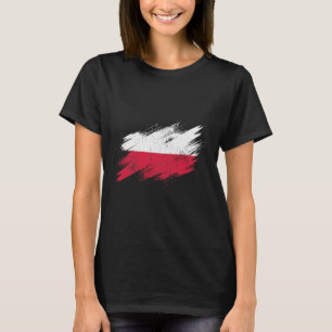 Poland Soccer Fan Tattered Flag National Pride T-Shirt