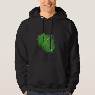 Poland Soccer Football Court Hoodie