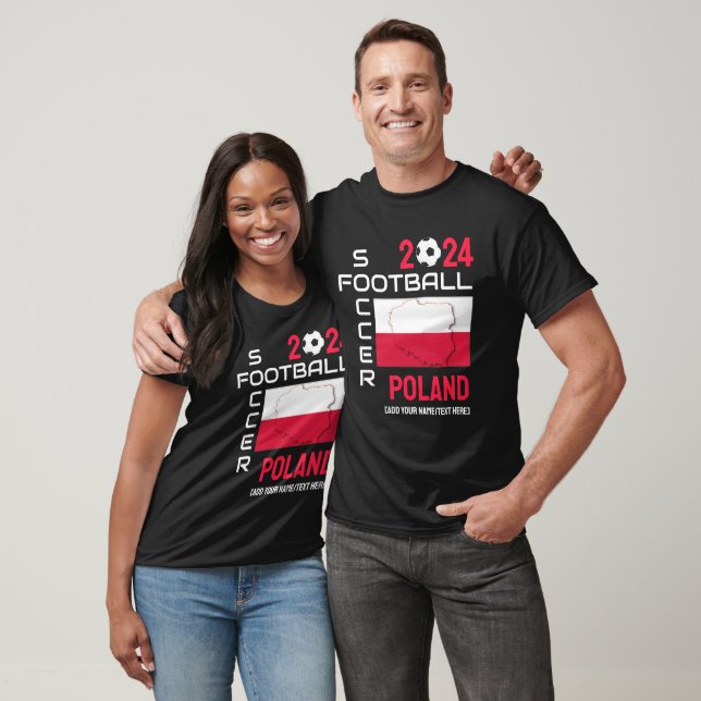 POLAND Soccer Football Custom Name 2024 ANY YEAR  T-Shirt (Unisex)