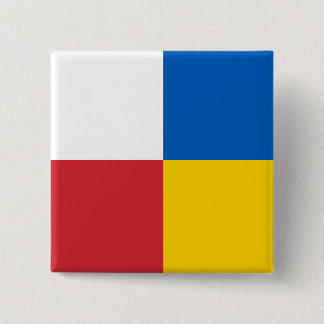 Poland Ukraine 2 Inch Square Button