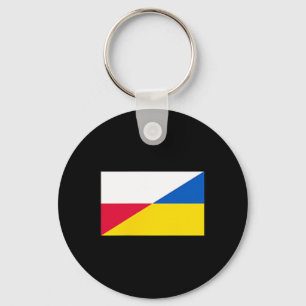 Poland Ukraine Flag Support Friendship Neighbor 1  Keychain