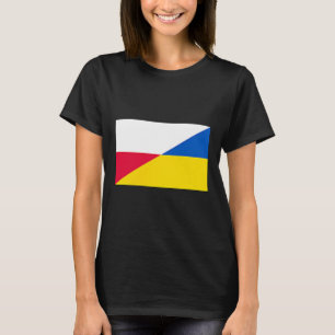 Poland Ukraine Flag Support Friendship Neighbor 1  T-Shirt