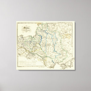 Poland until his downfall in 1795 canvas print