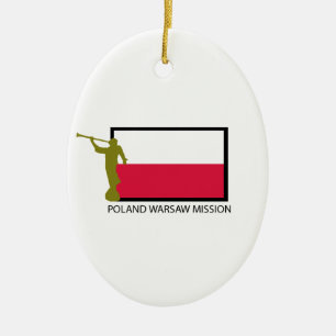 POLAND WARSAW MISSION LDS CTR CERAMIC ORNAMENT