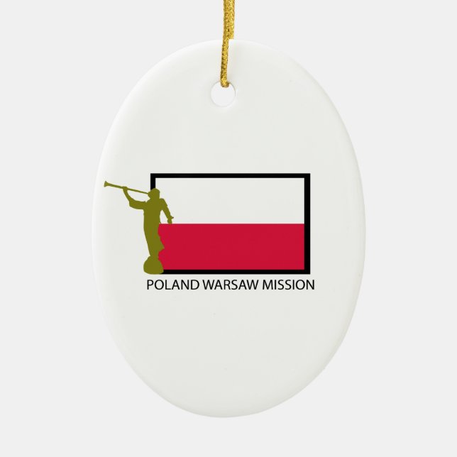 POLAND WARSAW MISSION LDS CTR CERAMIC ORNAMENT (Front)
