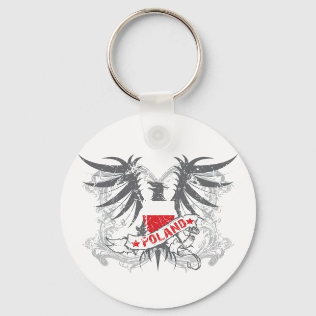 Poland Winged Keychain (Front)