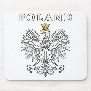 Poland With Polish Eagle Mouse Pad