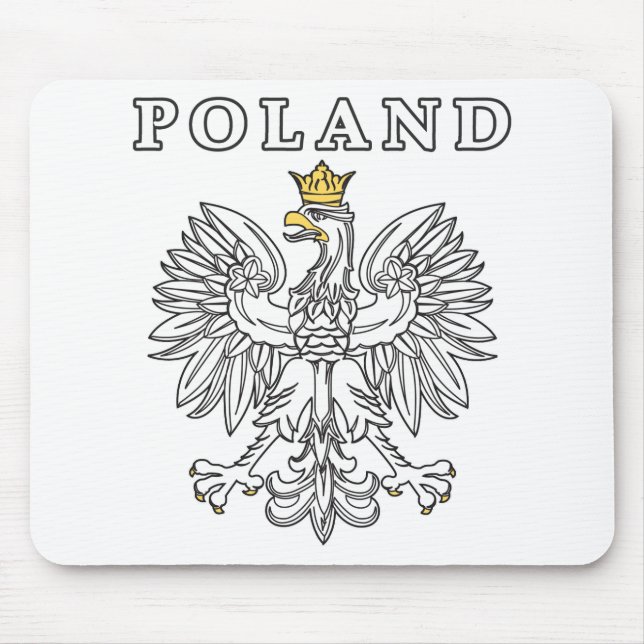 Poland With Polish Eagle Mouse Pad (Front)