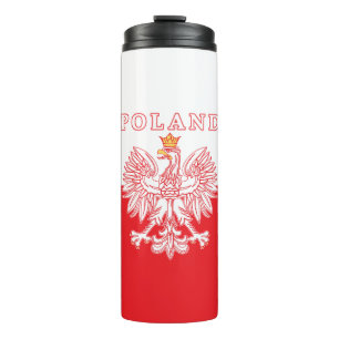 Poland With Red Polish Eagle Thermal Tumbler