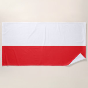 Poland's Flag Beach Towel