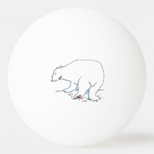Polar Bear 1 star ping pong ball