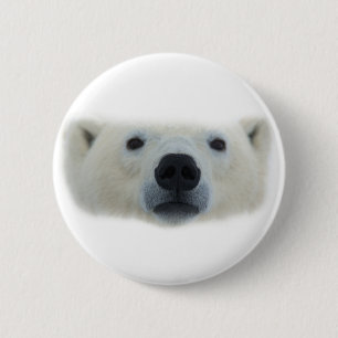 Polar Bear 2 Inch Round Button